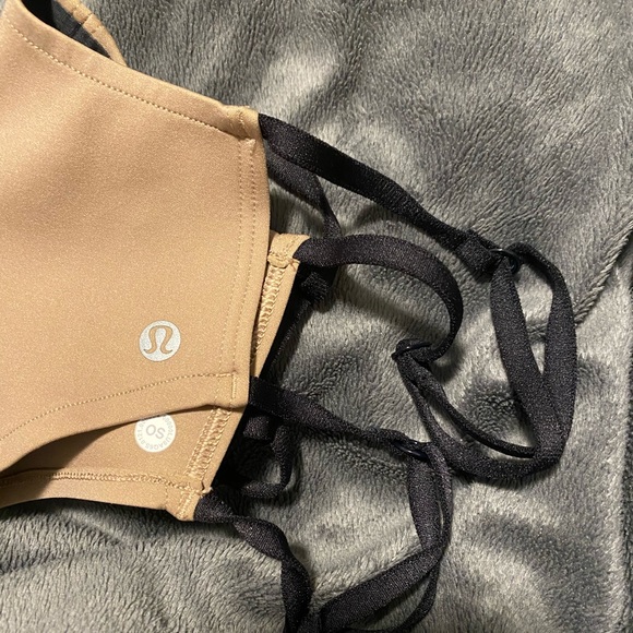 lululemon athletica Accessories - Lululemon Double Strap Face Mask in Soft Sand